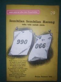 Sembilan Sembilan Kosong : teka teki  untuk cinta