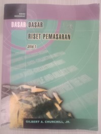 Dasar-Dasar Riset Pemasaran Jilid 1