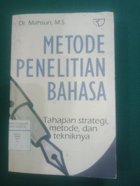 Metode Penelitian Bahasa