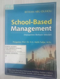 School-Based Management [Manajemen Berbasis Sekolah]