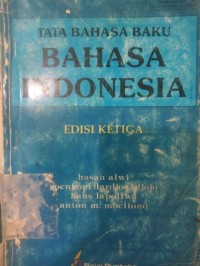 Tata Bahasa Baku Bahasa Indonesia